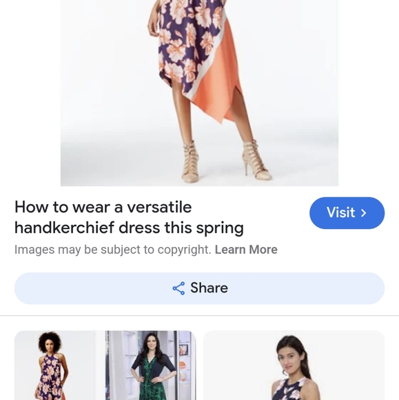 NWT Rachel Roy Asymmetrical Handkerchief Dress- Size XXL - Picture 2 of 6